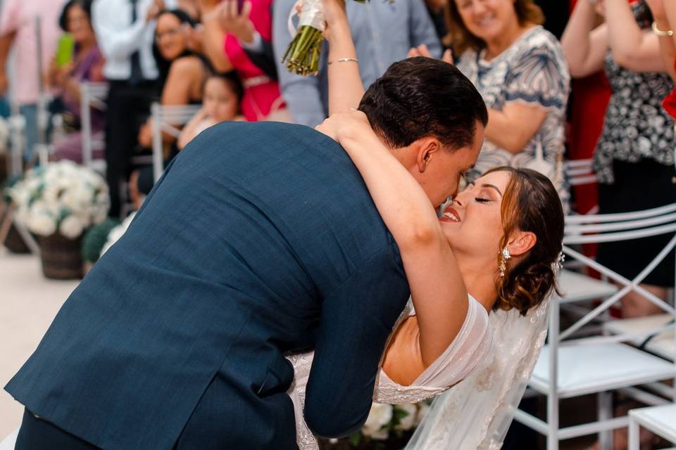 O beijo da saída para a pista