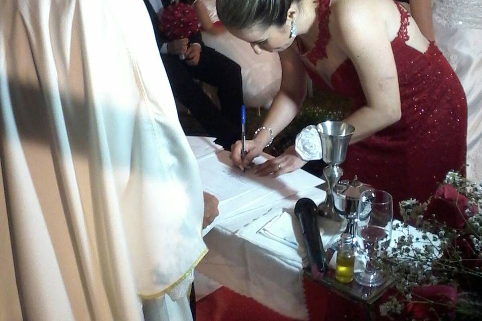 Casamento ao ar livre